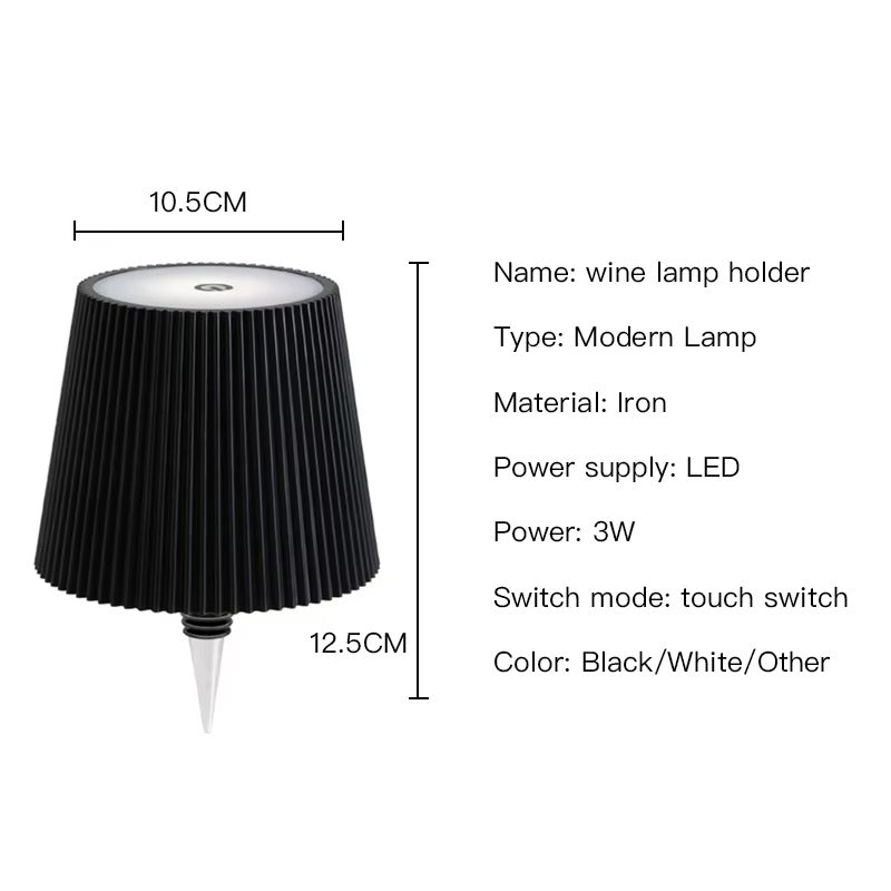 Modern Rechargeable Bottle Lamp / Light